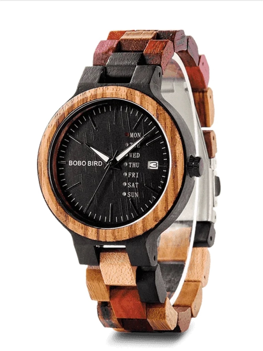 Women’s BOBOBIRD multi-color Wooden Watch